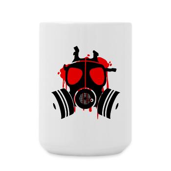 death is everywhere - Large Mug 440 ml - white - Front
