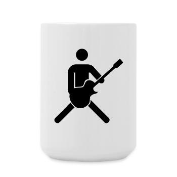 gitarrist bassist - Large Mug 440 ml - white - Front