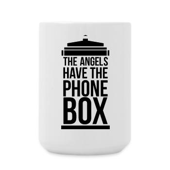 the angels have the phone box - Große Tasse 440 ml - Weiß - Vorne