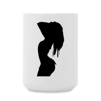 sexy Girl - Große Tasse 440 ml - Weiß - Vorne