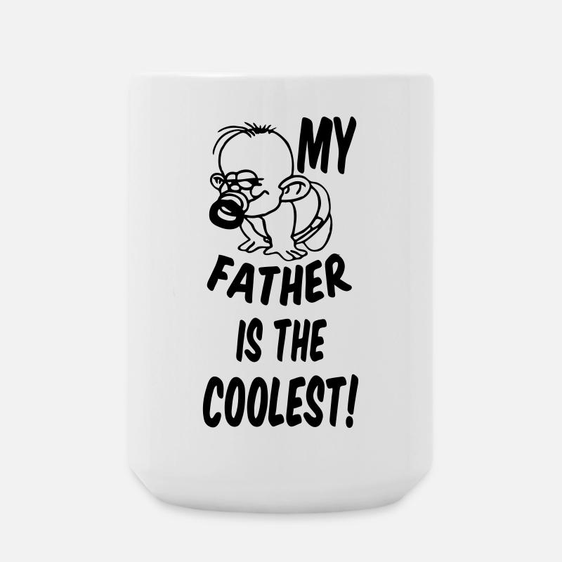 Coolest Father - Large Mug 440 ml - white