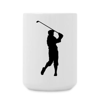 golf - Large Mug 440 ml - white - Front