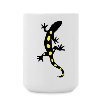 Lizard Salamander Gecko Fire Salamander - Large Mug 440 ml - white - Front