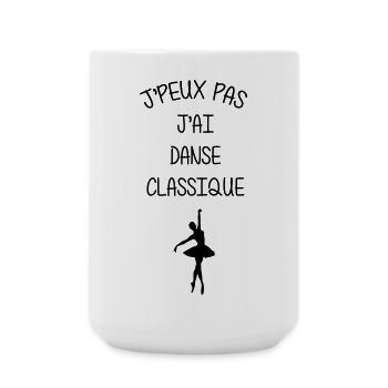 Danse Classique Danse Danseur Danseuse Musique - Grande tasse 440 ml - blanc - Devant