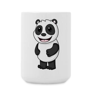 Panda Bär Niedlich - Große Tasse 440 ml - Weiß - Vorne