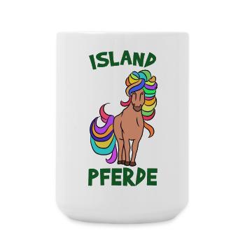 Horse Love Icelandic Horses Icelandic Pony's Saying - Large Mug 440 ml - white - Front