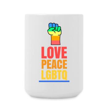 Love Pride Lgbt Gay Statement Sexuality Pride - Large Mug 440 ml - white - Front