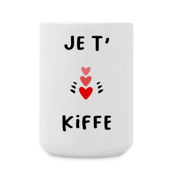 VALENTINSTAG. Junggesellinnenabschied. ICH LIEBE DICH. ICH LIEBE DICH. LIEBE - Große Tasse 440 ml - Weiß - Vorne
