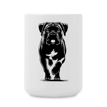 Boxer - Große Tasse 440 ml - Weiß - Vorne