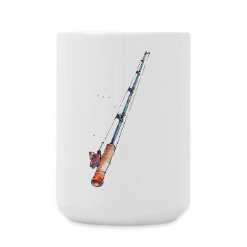 Grafik Angel - Große Tasse 440 ml - Weiß - Vorne