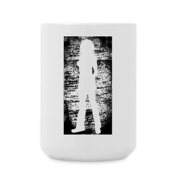 Silhouette Frau | sexy women dirty Background - Große Tasse 440 ml - Weiß - Vorne