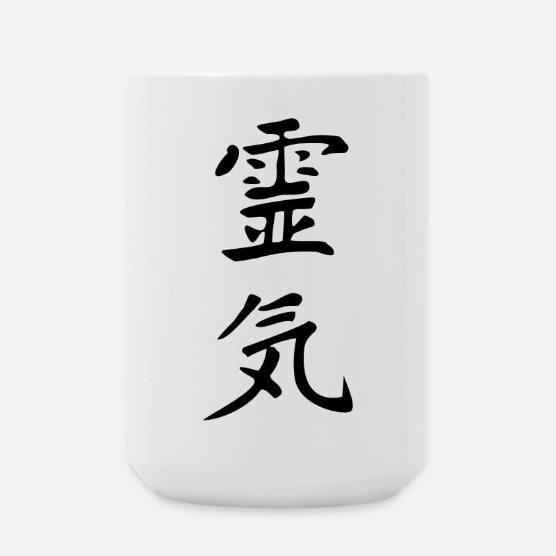 Reiki Kanji - Large Mug 440 ml - white