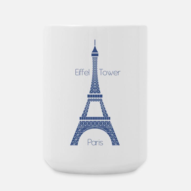 Eiffel Tower - Große Tasse 440 ml - Weiß