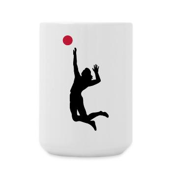 volleyball - Grande tasse 440 ml - blanc - Devant