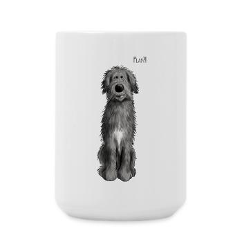 Wolfhound irlandais - Grande tasse 440 ml - blanc - Devant
