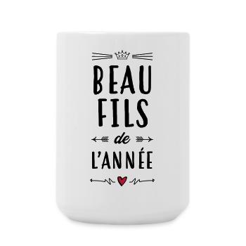 Beau Fils - Beau-Fils - Famille - Mariage - Tshirt - Large Mug 440 ml - white - Front