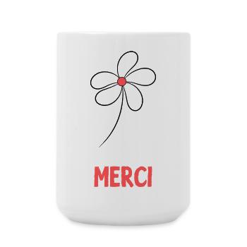 MAÎTRESSE. MERCI. MERCI MAÎTRESSE - Grande tasse 440 ml - blanc - Devant
