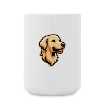 Golden Retriever Comic - Large Mug 440 ml - white - Front