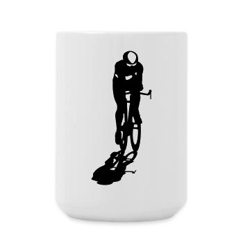 Rennrad  - Große Tasse 440 ml - Weiß - Vorne