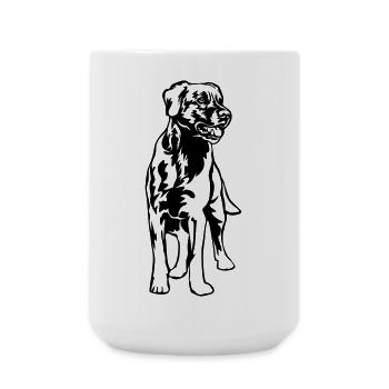 Labrador - Große Tasse 440 ml - Weiß - Vorne