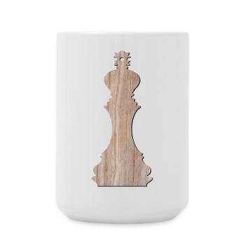 Chess Pieces Chess Game KING BOARD GAME - Large Mug 440 ml - white - Front