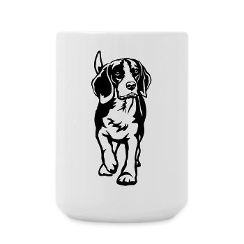 Beagle - Grande tasse 440 ml - blanc - Devant