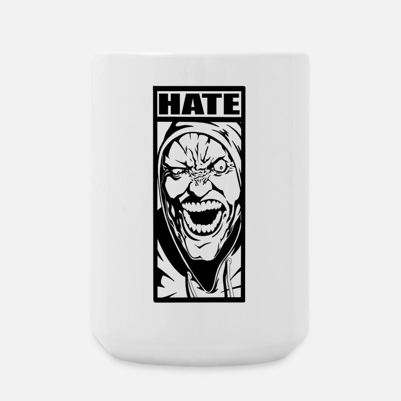 Hate - Large Mug 440 ml - white
