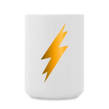 Lightning Bolt - Large Mug 440 ml - white - Front