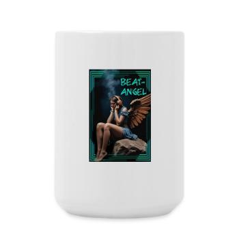 Beat-Angel - Große Tasse 440 ml - Weiß - Vorne