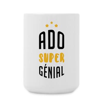 adolescent / enfant / ado / adolescente - Grande tasse 440 ml - blanc - Devant
