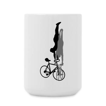 Artistic cycling, artistic cycling, indoor cycling - Large Mug 440 ml - white - Front