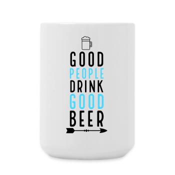 Bier - Große Tasse 440 ml - Weiß - Vorne