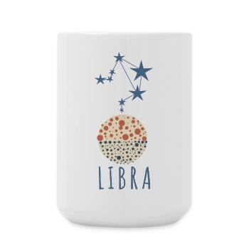 The constellation of Libra - Large Mug 440 ml - white - Front