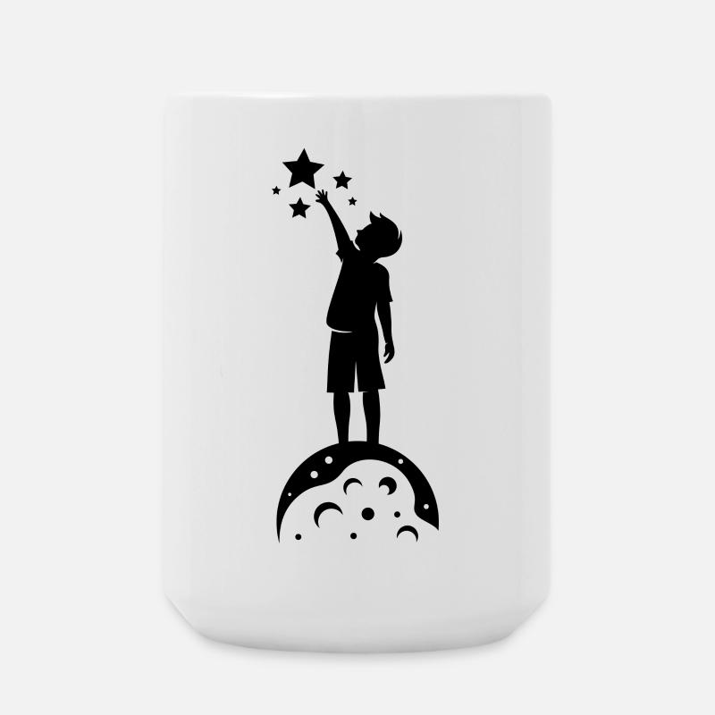 Sterne greifen - Große Tasse 440 ml - Weiß