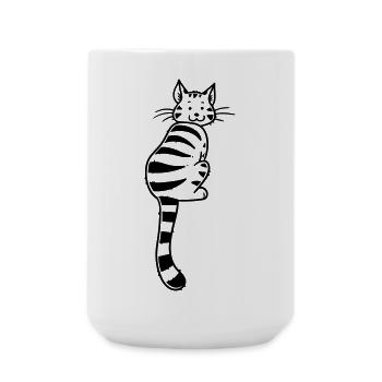 Cartoon Kitten - Large Mug 440 ml - white - Front