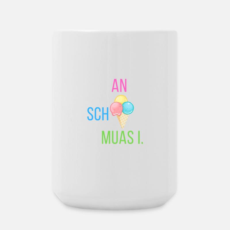 An scheiß muas i - Statement - Große Tasse 440 ml - Weiß
