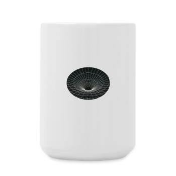 Trou de ver à grille vortex - Grande tasse 440 ml - blanc - Devant