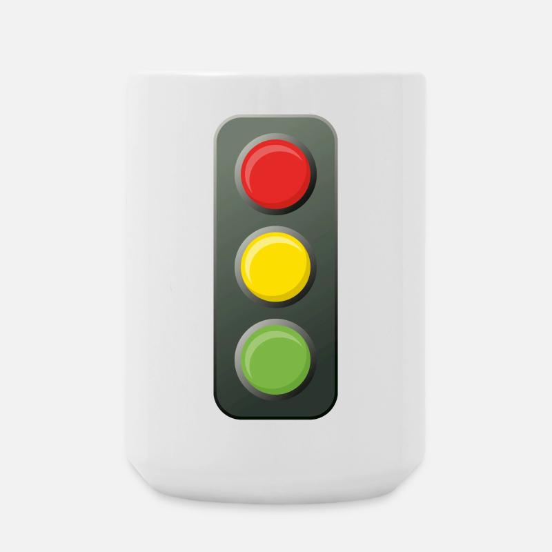Traffic light - Large Mug 440 ml - white