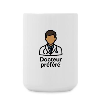 Docteur préféré cadeau médecin - Grande tasse 440 ml - blanc - Devant