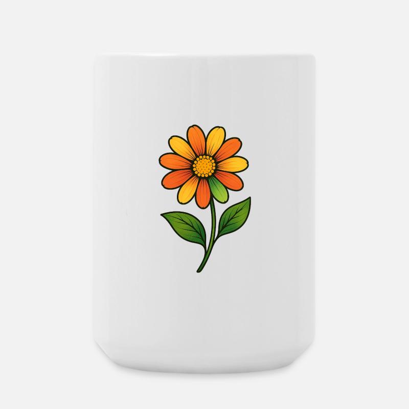 Orange Blossom Color Magic - Large Mug 440 ml - white