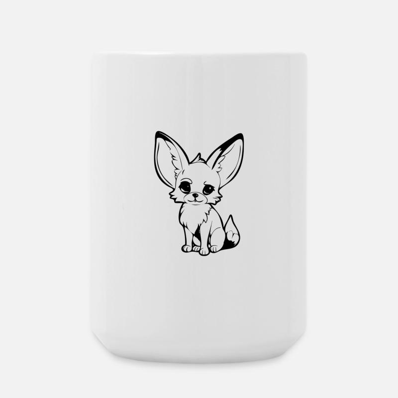 Fennek - Große Tasse 440 ml - Weiß