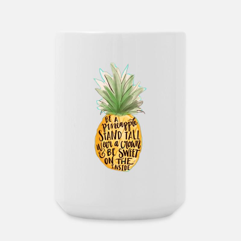 Ananas - Große Tasse 440 ml - Weiß