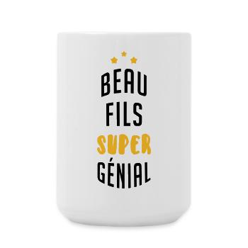 Beau Fils - Beau-Fils - Famille - Mariage - Tshirt - Large Mug 440 ml - white - Front