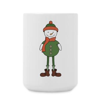 Bonhomme de neige cool - Grande tasse 440 ml - blanc - Devant