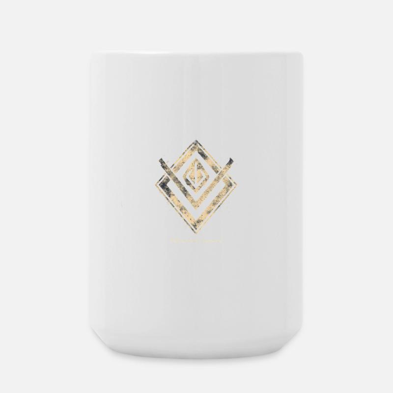 Bold Diamond Emblem - Large Mug 440 ml - white
