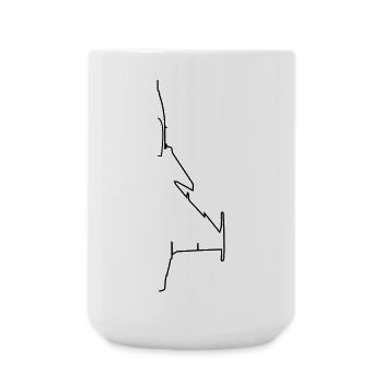 Plane - Large Mug 440 ml - white - Front