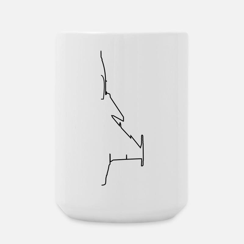 Flugzeug - Große Tasse 440 ml - Weiß