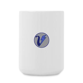 VoltVibes Logo - Große Tasse 440 ml - Weiß - Vorne