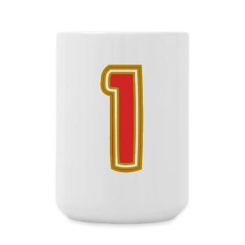 1. 1 Jahr. 1. JAHRESTAG. 1-JÄHRIGES JUBILÄUM - Große Tasse 440 ml - Weiß - Vorne