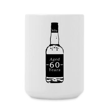 60 Jahre - Whisky - Große Tasse 440 ml - Weiß - Vorne